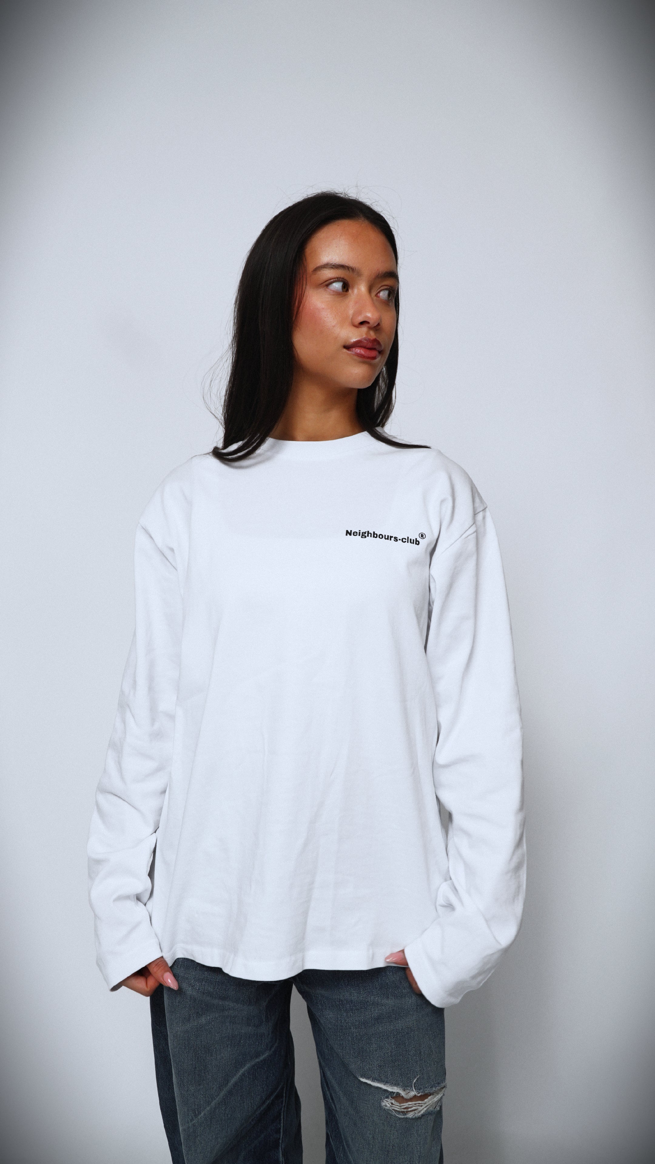 Neighbours-Club Heritage Longsleeve (Wit/Zwart)