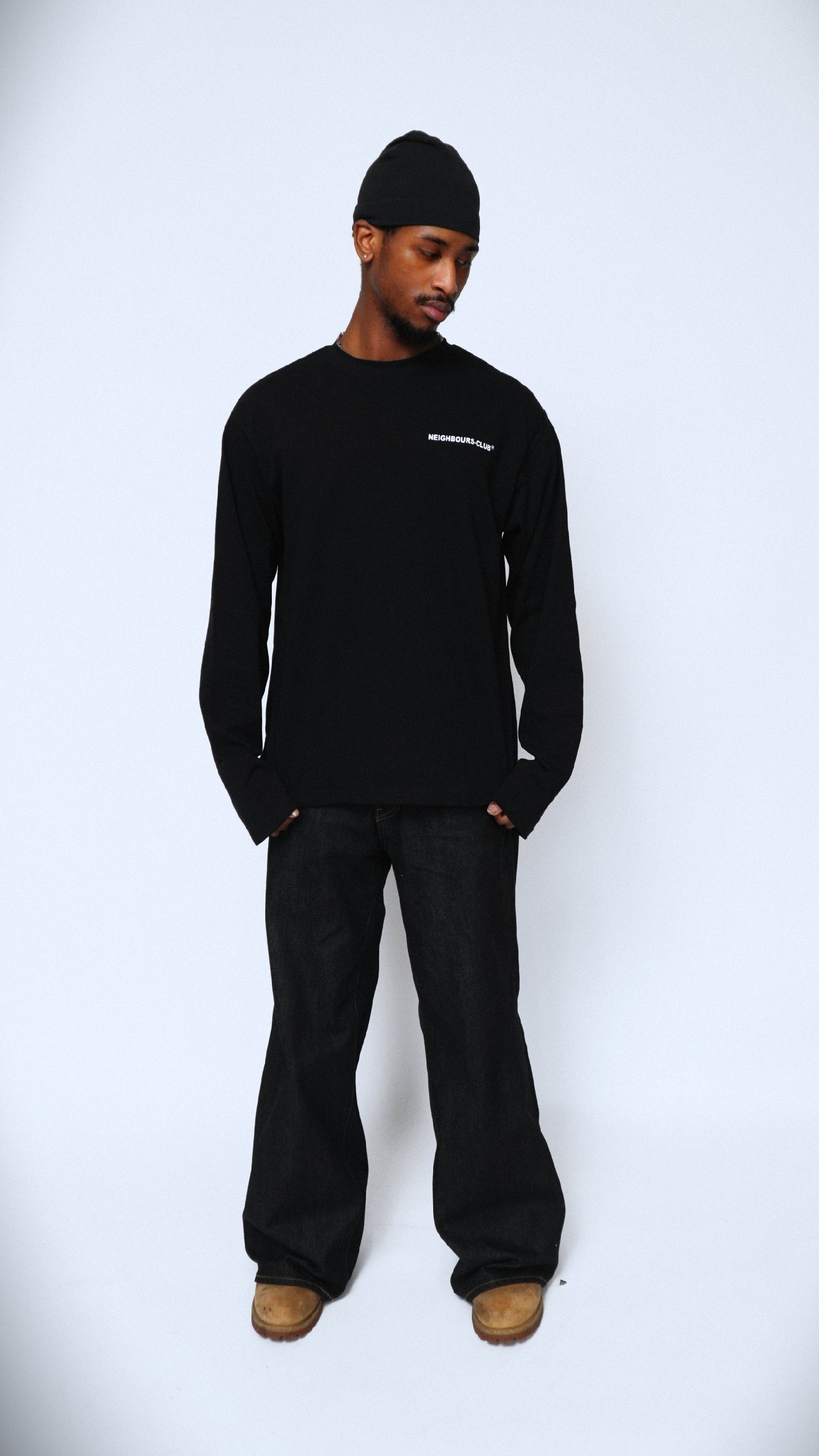 Neighbours-Club Collective Longsleeve (Zwart/Wit)