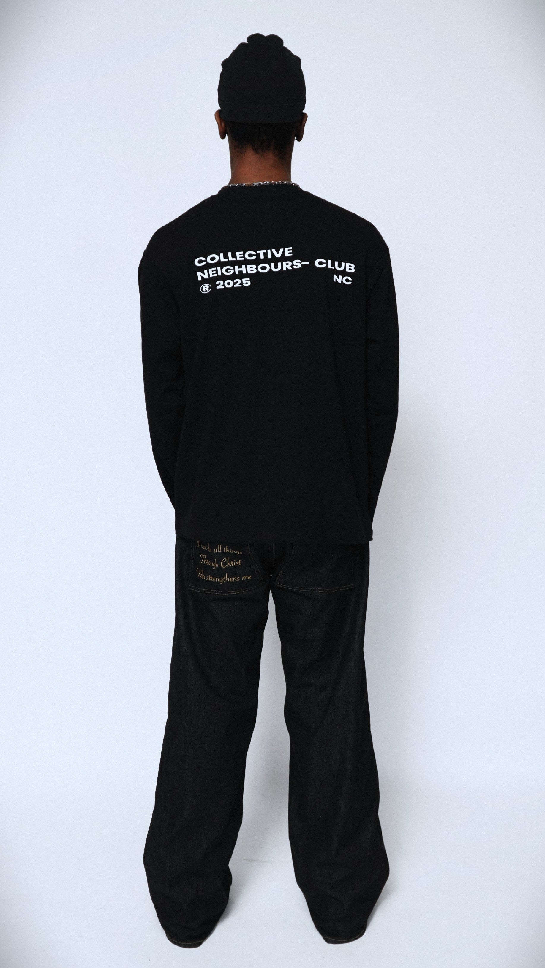 Neighbours-Club Collective Longsleeve (Zwart/Wit)
