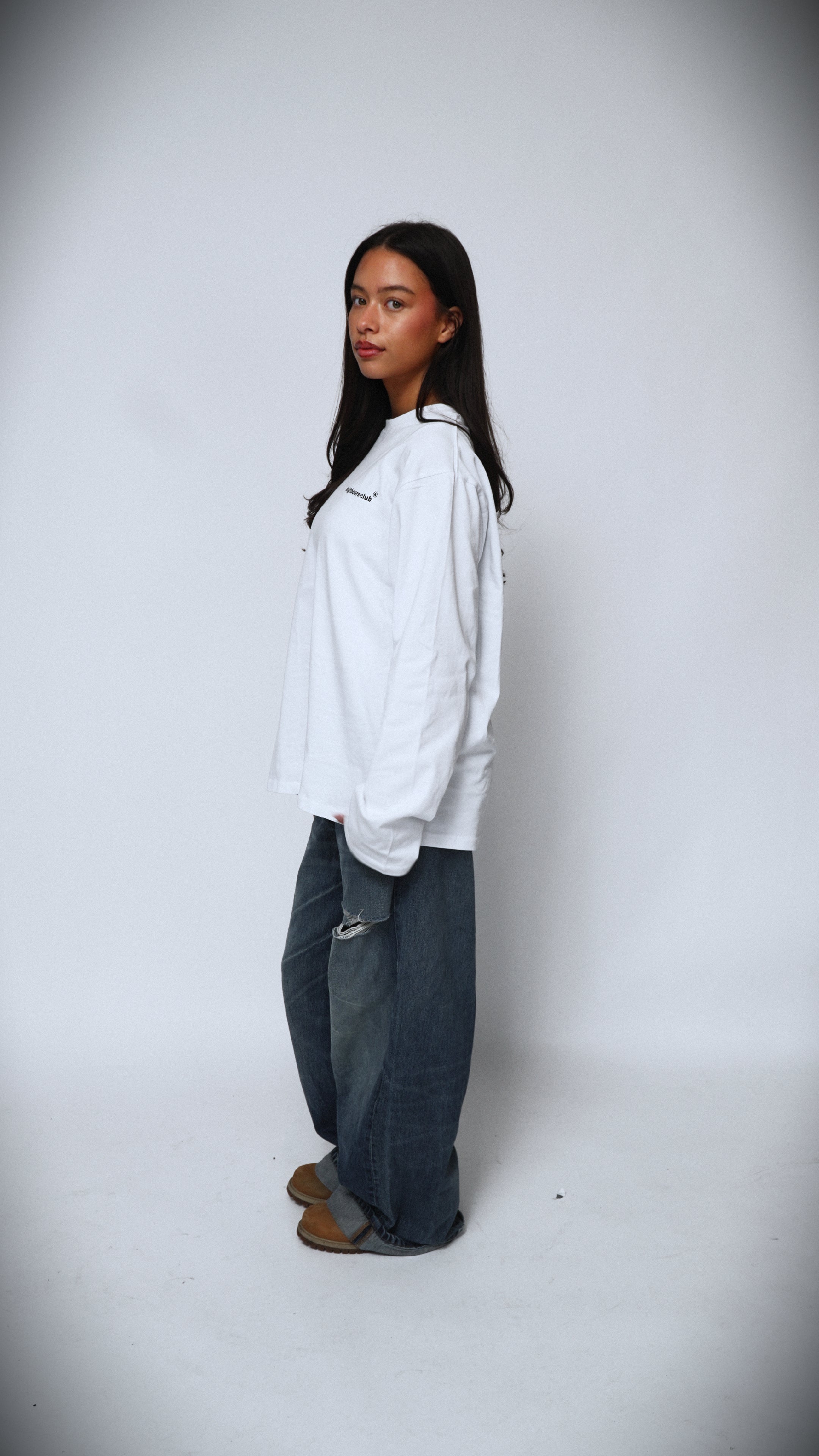 Neighbours-Club Heritage Longsleeve (Wit/Zwart)