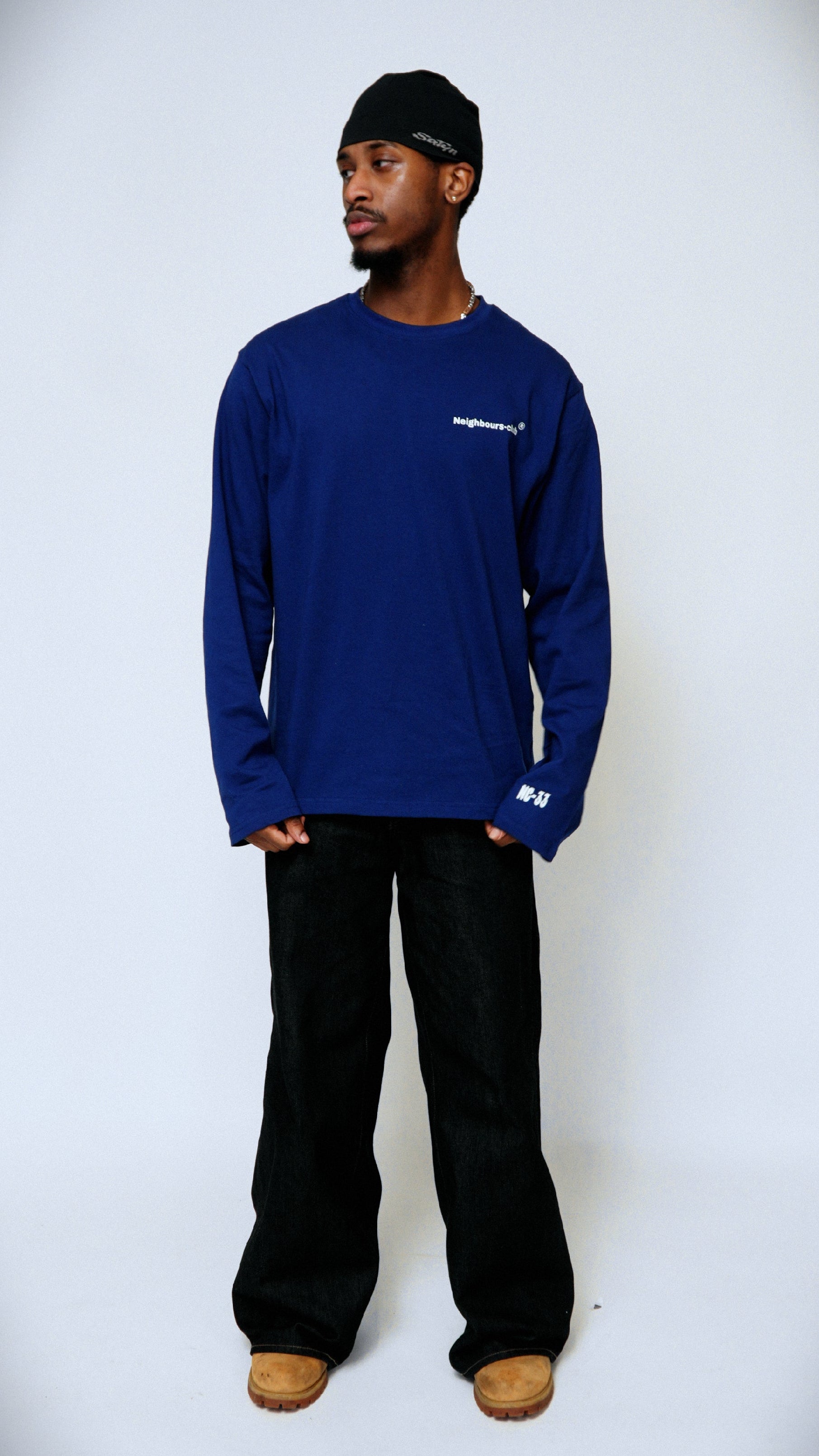Neighbours-Club NC-33 Longsleeve (Blauw/Wit)