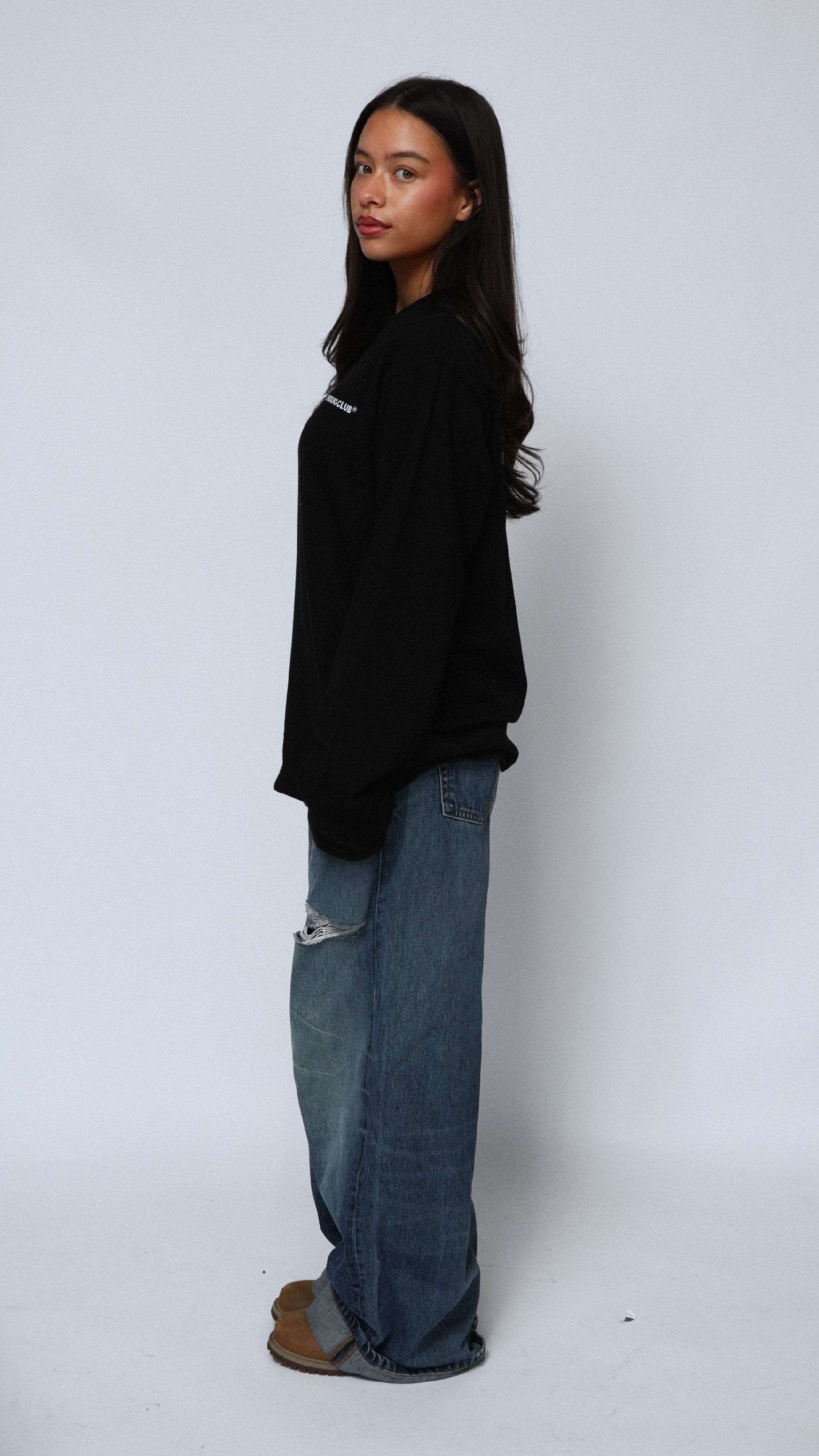 Neighbours-Club Collective Longsleeve (Zwart/Wit)