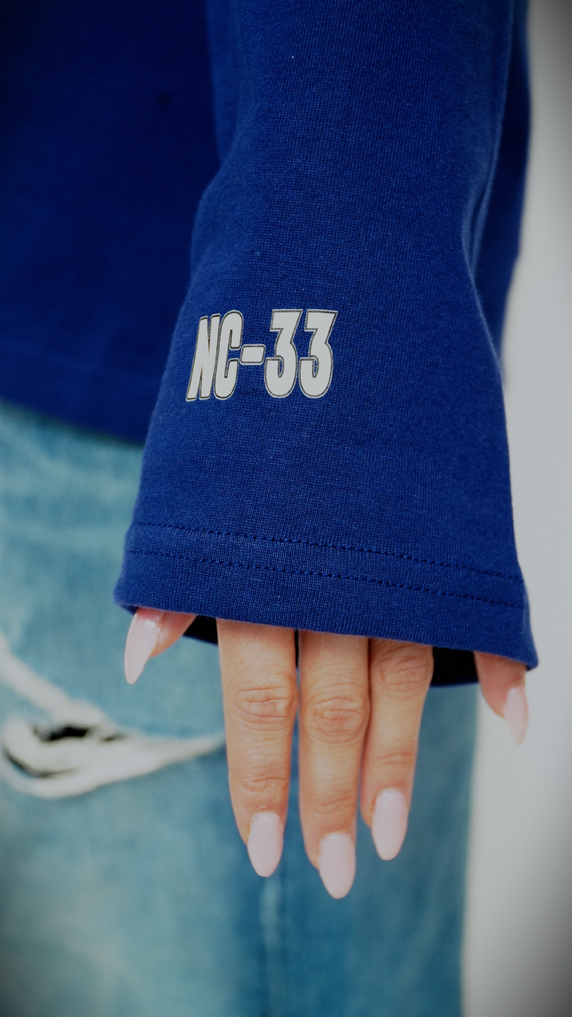 Neighbours-Club NC-33 Longsleeve (Blauw/Wit)